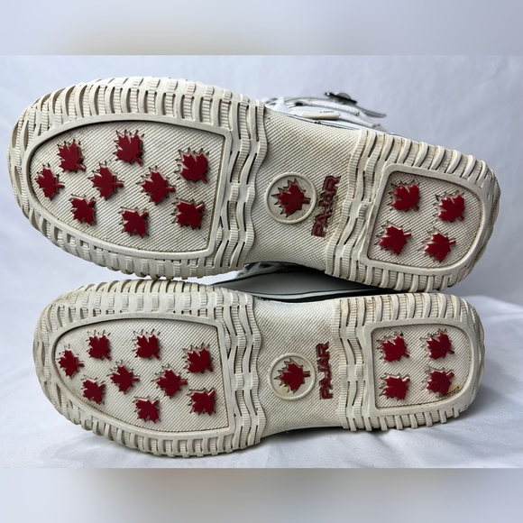 PAJAR Leather Waterproof Grip Women's Tall  Lace-Up Boots White Sz5-5 1/2 - Picture 4 of 7